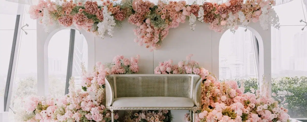 floral theme wedding