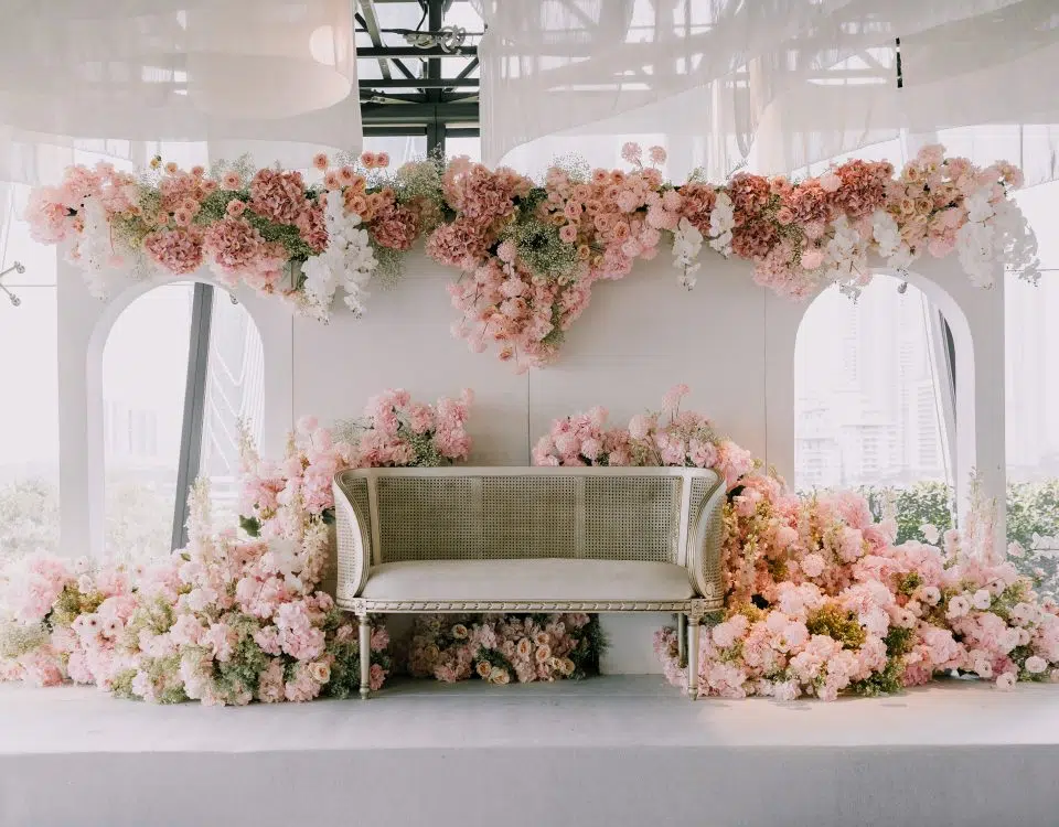 floral theme wedding